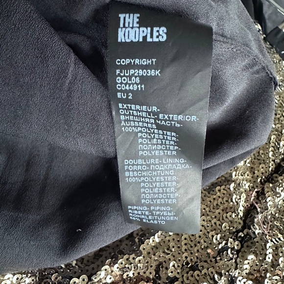 NWT | The Kooples | Gold Sequin Mini Skirt - Picture 8 of 9